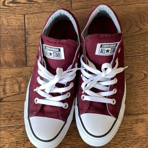 Maroon Low Top Converse